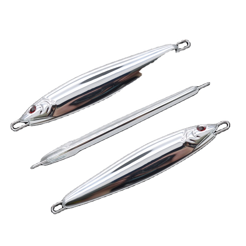 60g80g100g Chrome Plating Casting Jig Chrome Fishing Lures Metal Jigs Lure Silver Jig – Metal Lure – view 1