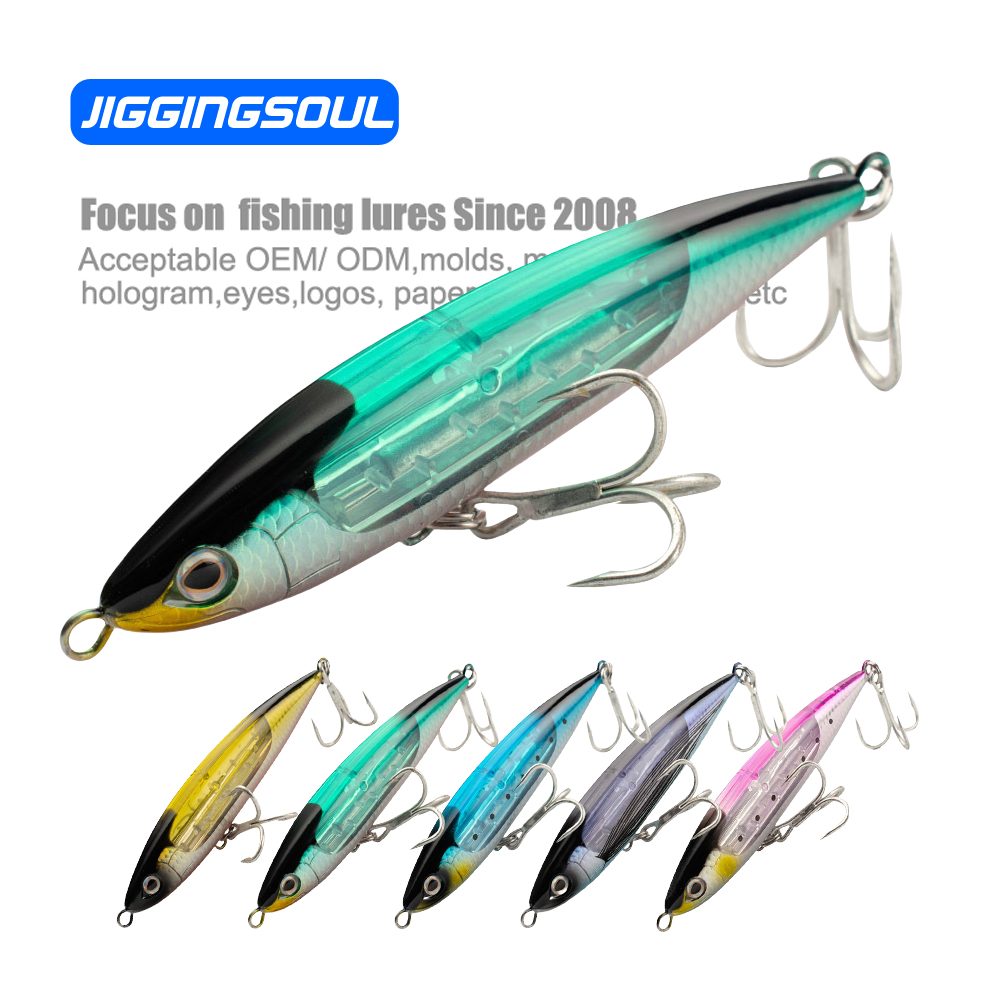 15cm 70g Top Water Fish Baits Walk the Dog Fishing Lure Spook Lure for Fishing Baits Sinking Pencil Lures Treble Hook – Metal Lure – view 2
