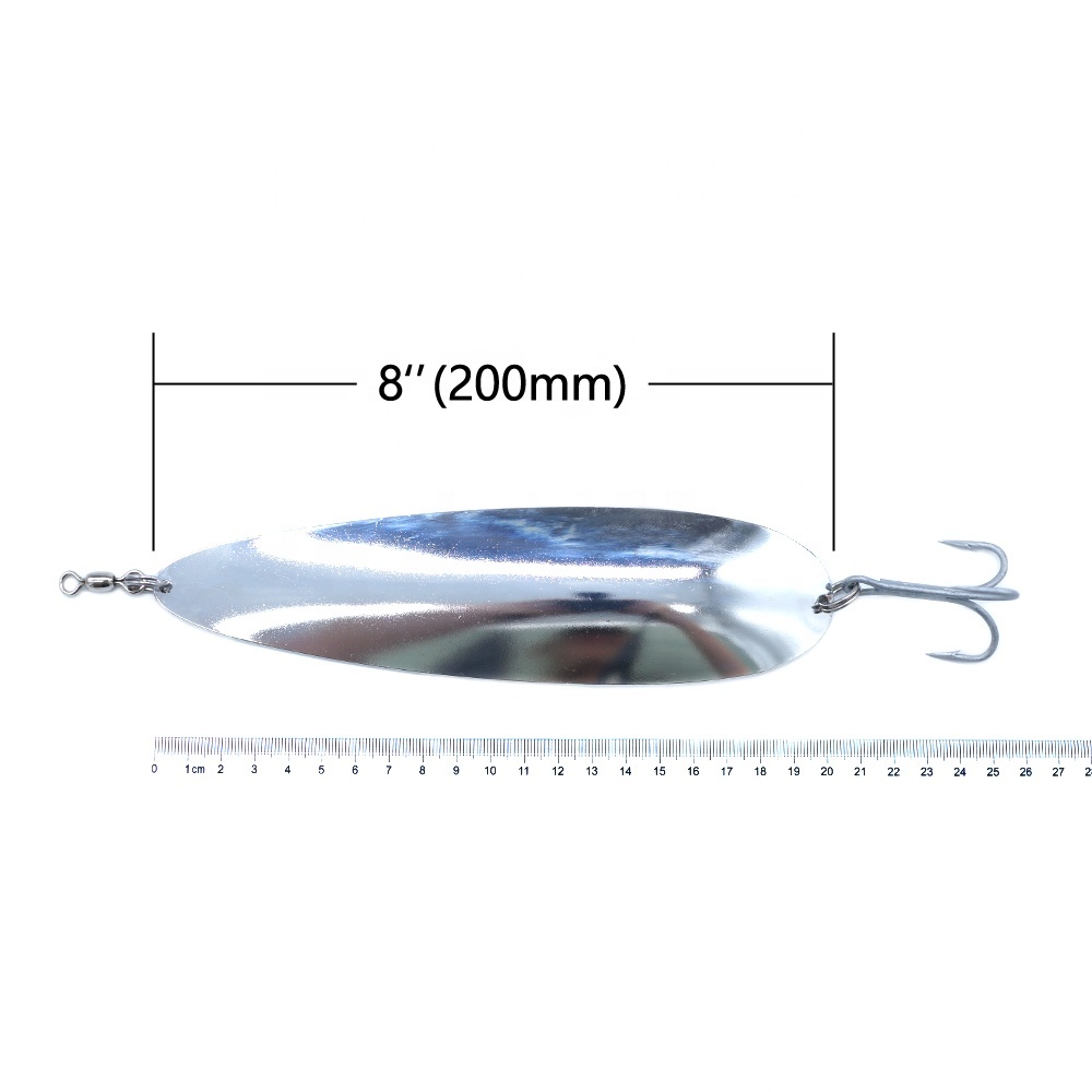 CHEERY 5.5" 7" 8" 10" 11" Stainless Steel 191g Saltwater Tuna Salmon Fishing Spoon Metal Lure – Metal Lure – view 4
