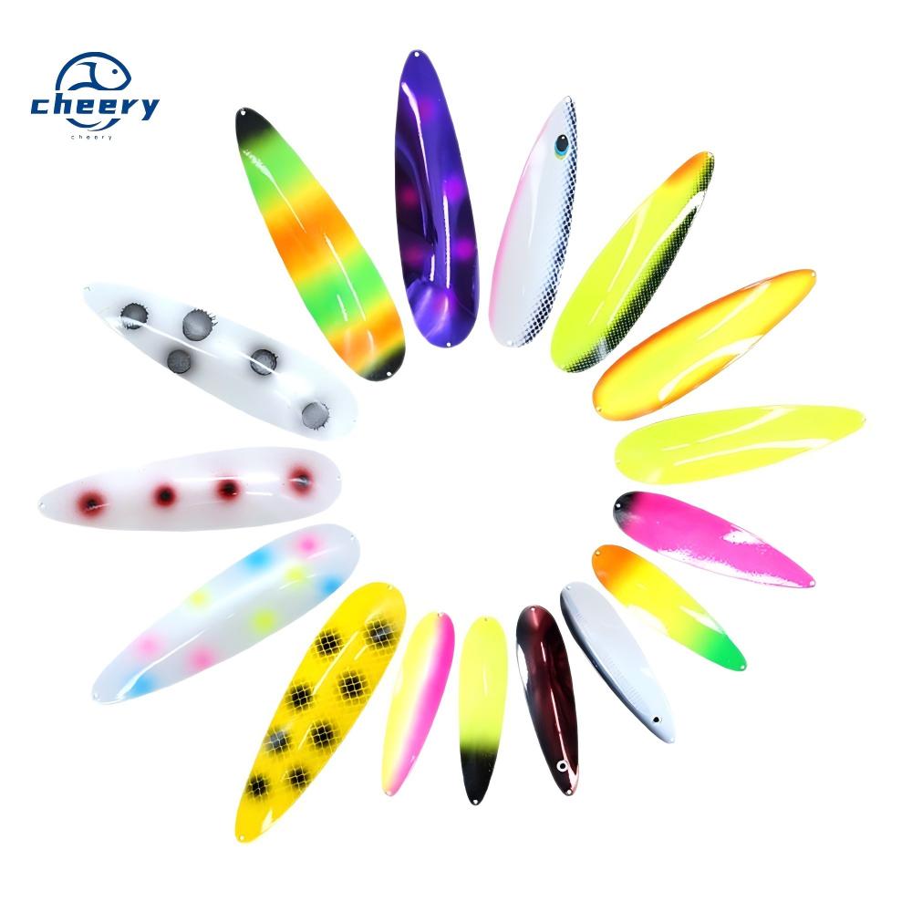 CHEERY 5.5" 7" 8" 10" 11" Stainless Steel 191g Saltwater Tuna Salmon Fishing Spoon Metal Lure – Metal Lure – view 1