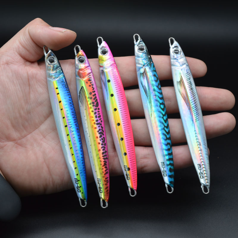 40G 60G 80G 100G 120G 150G SALTWATER SEA FISHING HARD FISHING LURE FAST JIGGING FISHING LURE METAL JIG RIVER – Metal Lure – view 1