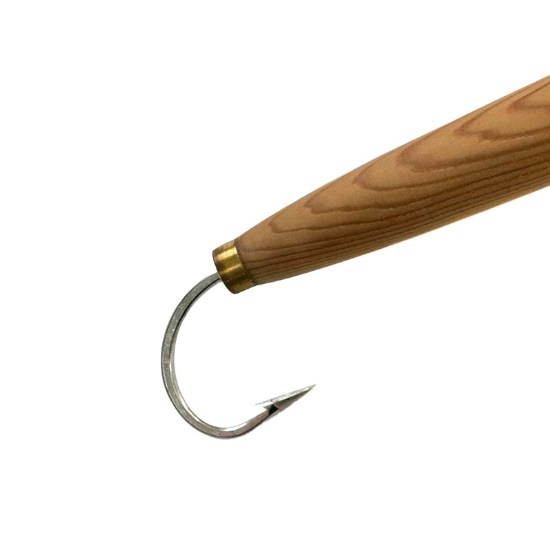 Fishing Wood Cedar Plug Chain Lure Artificial Bait Wooden Baitsocean Tackle for Striped Bass Tuna Fishing Mustad Hook – Other Hard Lure – view 5