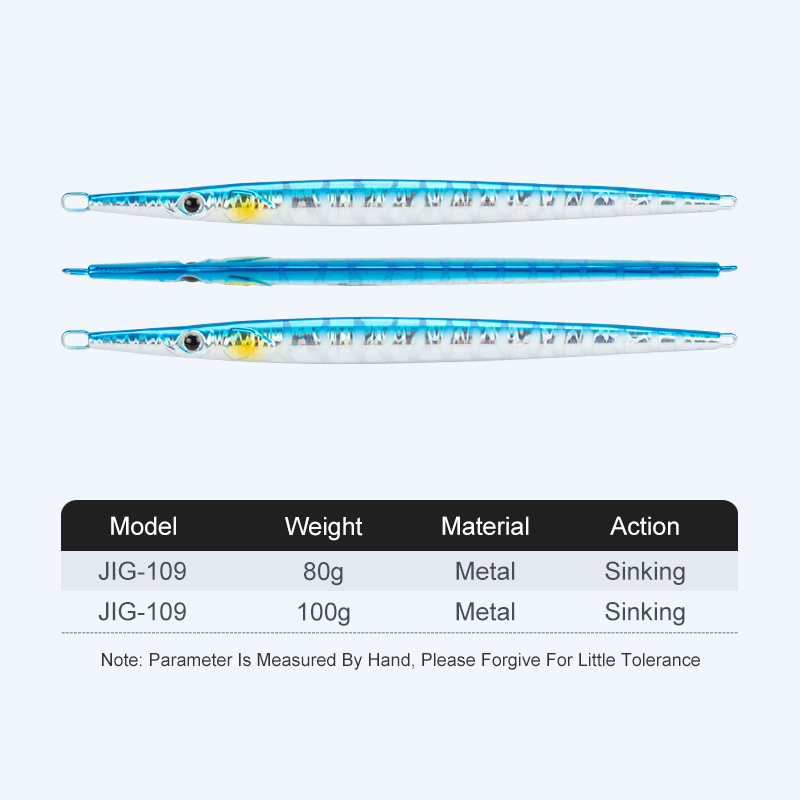 80g 100g 5 Colors Lead Fish Hard Metal Fishing Bait Pesca Fast Sinking Lure Aritificial Metal Baits Swimbait – Metal Lure – view 2