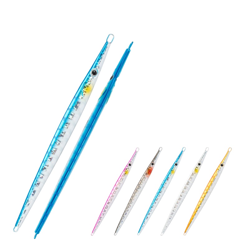 80g 100g 5 Colors Lead Fish Hard Metal Fishing Bait Pesca Fast Sinking Lure Aritificial Metal Baits Swimbait – Metal Lure – view 1