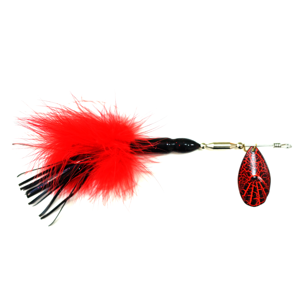 CHEERY Spinner Bait 29g 20cm Popular High Quality China Customize Musky Pike Fishing Feather Metal Feather Hook Treble Hook – Metal Lure – view 5