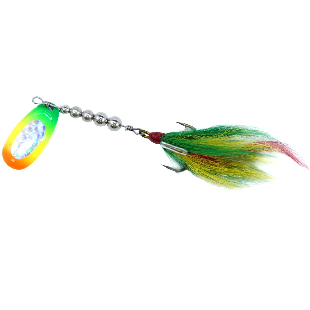 19g Rotating Indiana Blade Metal Lure Bass Freshwater Top Water Fishing Inline Spinner Swim Bait – Spoon & Spinner – view 1