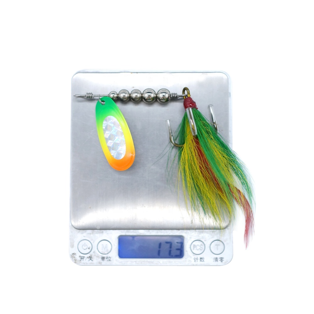 19g Rotating Indiana Blade Metal Lure Bass Freshwater Top Water Fishing Inline Spinner Swim Bait – Spoon & Spinner – view 5