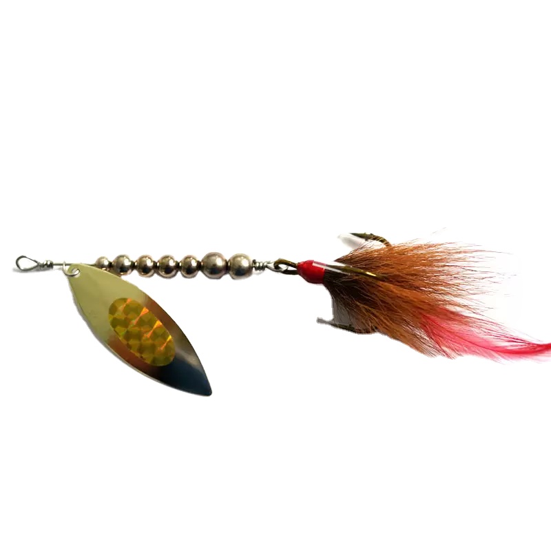 21g Willow Blades Metal Lure Top Freshwater Rotating Bass Trout Fishing In-line Spinner – Metal Lure – view 2