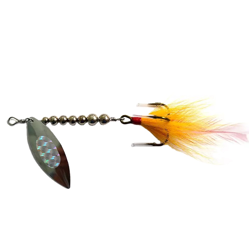 21g Willow Blades Metal Lure Top Freshwater Rotating Bass Trout Fishing In-line Spinner – Metal Lure – view 5
