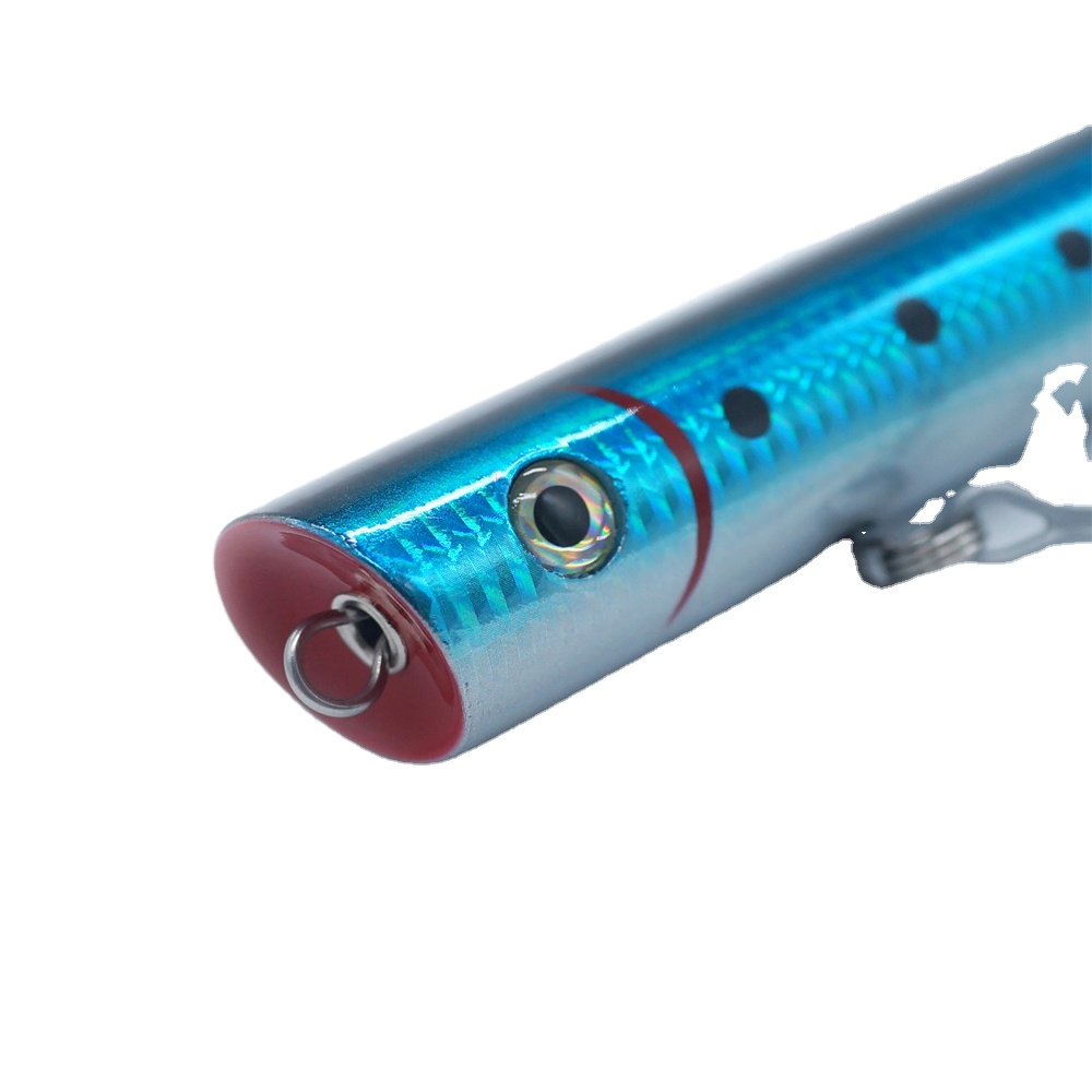 56g 5 1/2" Hard Lure Popper Swim Bait Saltwater Pike Tuna Salmon Fishing Wood Lure – Popper – view 4
