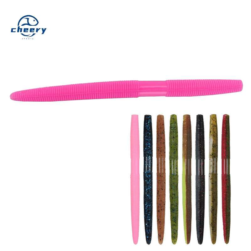 Cheery 13.5cm 10g Senko Worm Soft Plastic Lure Texas Rig Lure Senco Maggot Salty Baits – Worms & Grubs – view 1