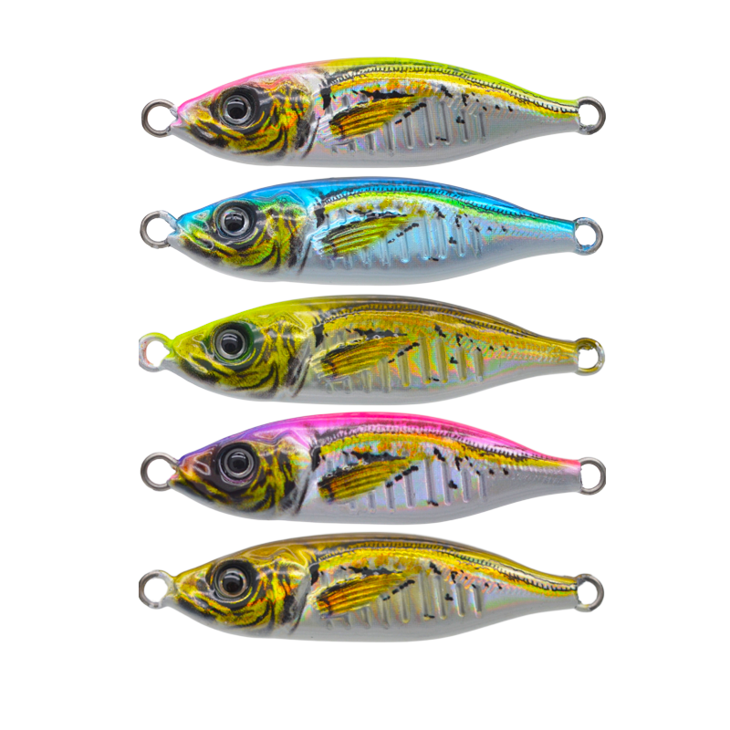 10g15g20g30g40g60g80g100g 3D Printed Fishing Jigs Little Slow Jig Jack Saltwater Jig Fishing Lures – Metal Lure – view 3