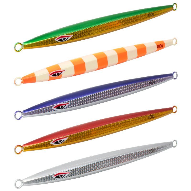 J115 400g 500g Metal Jig Lure Speed Slow Jigging Lure UV Glow Saltwater Fishing Jigging Lure Deep Sea Fishing – Metal Lure – view 1