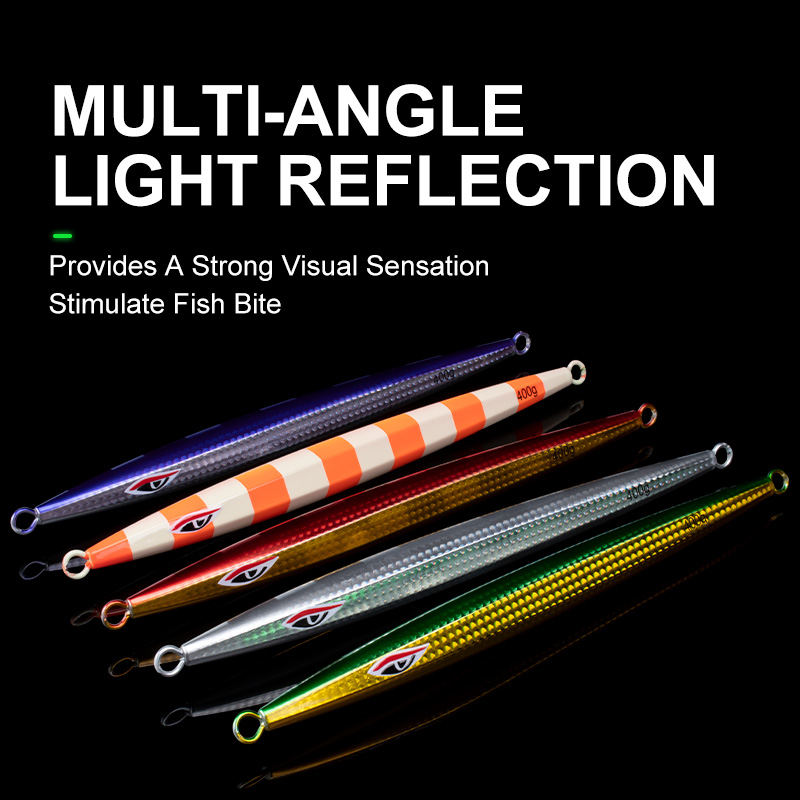 J115 400g 500g Metal Jig Lure Speed Slow Jigging Lure UV Glow Saltwater Fishing Jigging Lure Deep Sea Fishing – Metal Lure – view 5