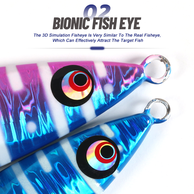 150g Slow Fall Sinking Jigging Lures Twin Assist Hooks Luminous Hard Bait Metal Jigs Saltwater Fishing Lure – Metal Lure – view 4