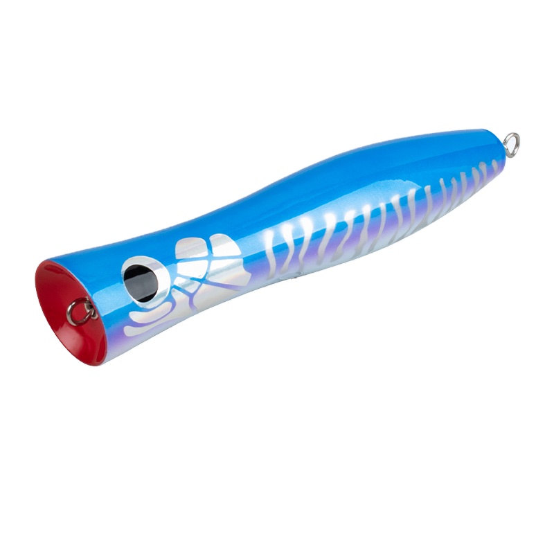 CHEERY WD130 21.9cm/120g Topwater Saltwater Wood Popper Fishing Lure Wooden Popper Trolling Bait Boat Fishing Hard Wobbler Lures – Popper – view 2