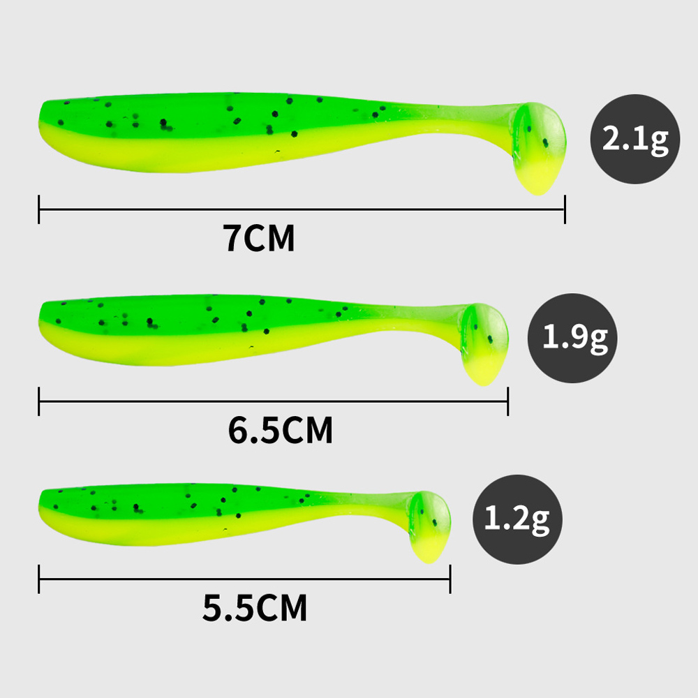 CHEERY Soft Plastics Lure Silicone Baits Arrival Worms Rubber Soft Plastic New 6cm 20pcs/bag PVC Lake Fishing Lure – Worms & Grubs – view 2