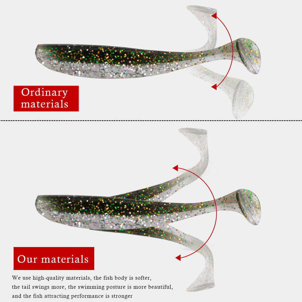 CHEERY Soft Plastics Lure Silicone Baits Arrival Worms Rubber Soft Plastic New 6cm 20pcs/bag PVC Lake Fishing Lure – Worms & Grubs – view 4