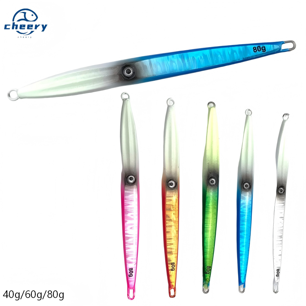 Jig Lure 16 Weekly Deals 40g 60g 80g Luminous Tokayo Slow Jigging Madai Jig Lure Sticker Box Weihai Top Umbrella Baits – Metal Lure – view 1