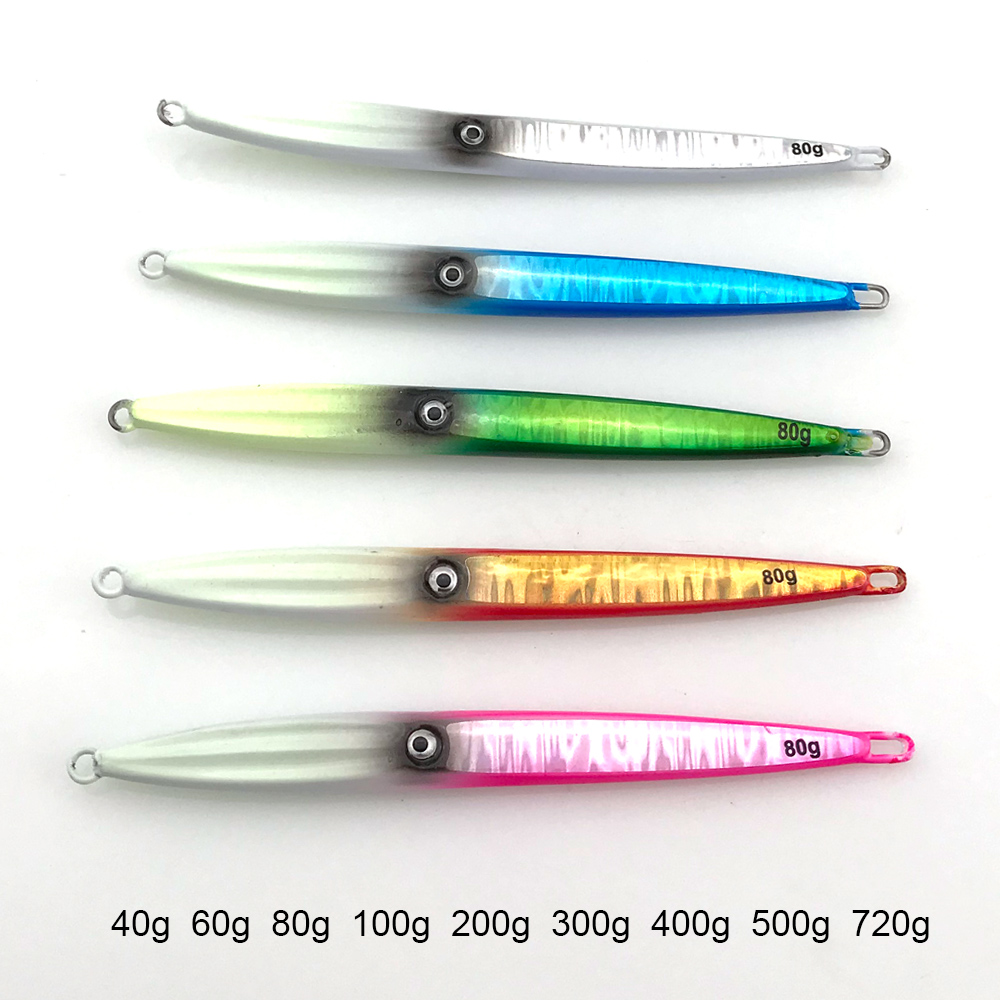 Jig Lure 16 Weekly Deals 40g 60g 80g Luminous Tokayo Slow Jigging Madai Jig Lure Sticker Box Weihai Top Umbrella Baits – Metal Lure – view 5
