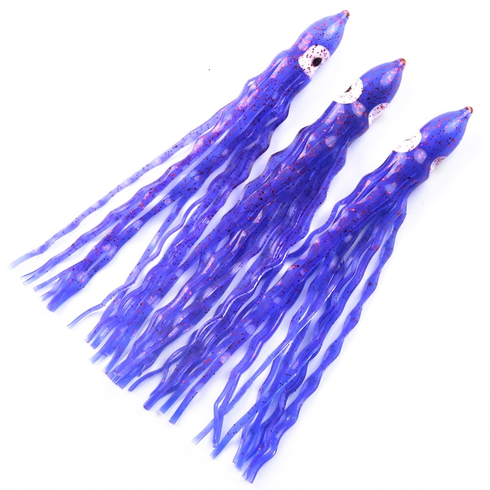 Purple Wave Octopus Soft Bait 14cm6.5g Squid Sea Fishing Simulation Lure Bait Wholesale – Octopus Skirt – view 1