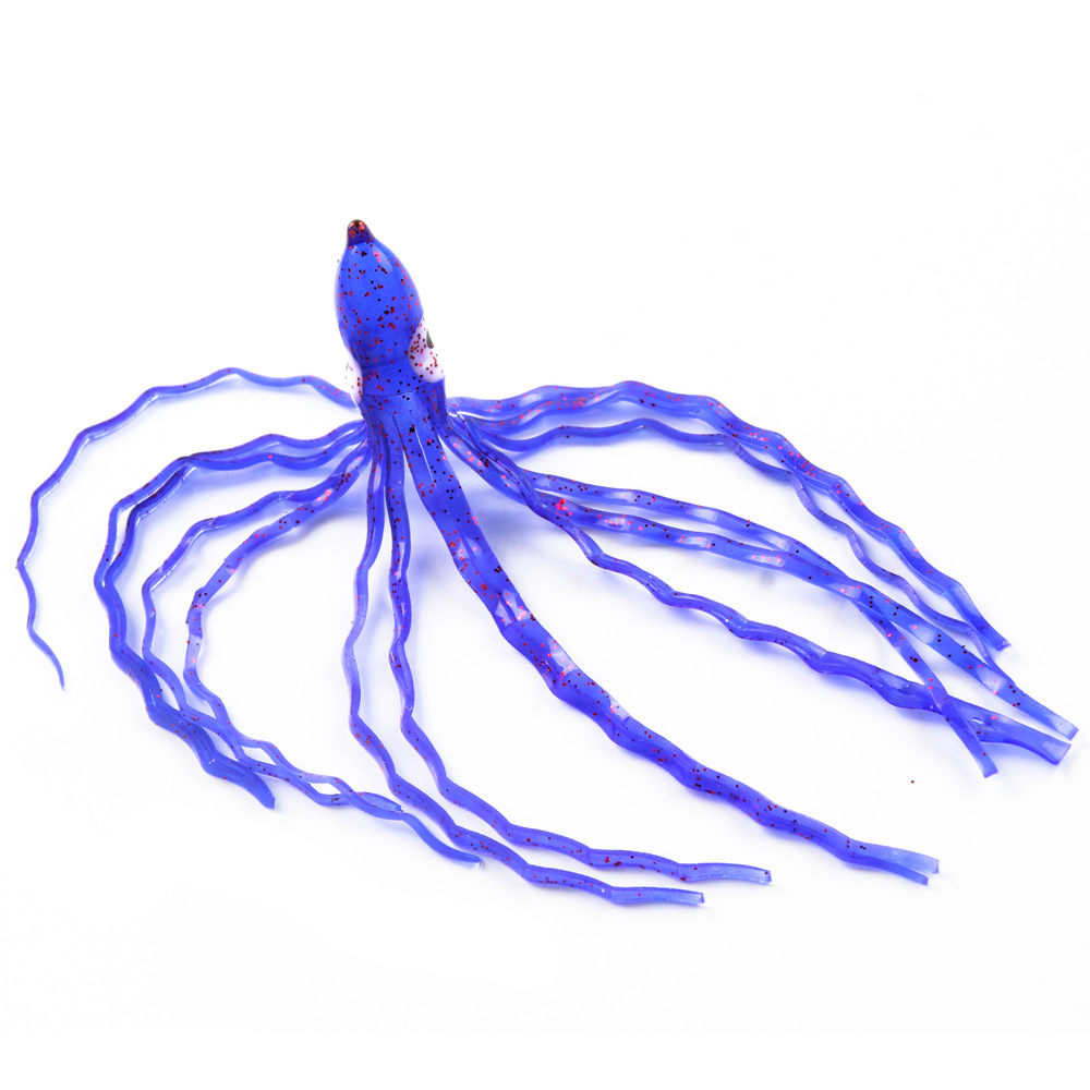 Purple Wave Octopus Soft Bait 14cm6.5g Squid Sea Fishing Simulation Lure Bait Wholesale – Octopus Skirt – view 4