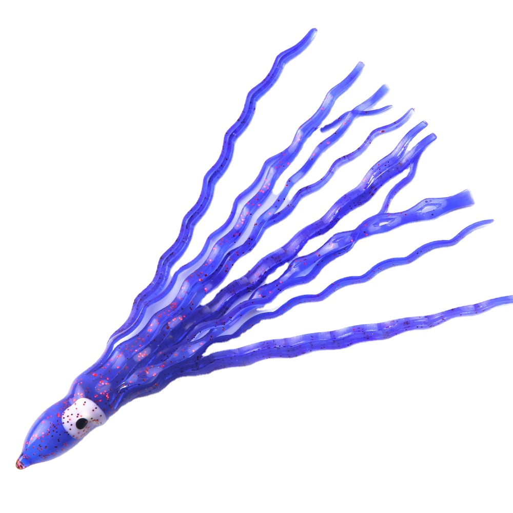 Purple Wave Octopus Soft Bait 14cm6.5g Squid Sea Fishing Simulation Lure Bait Wholesale – Octopus Skirt – view 3