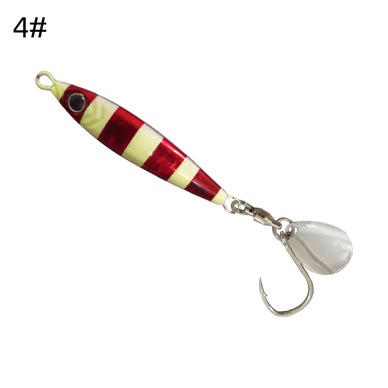 60g Glow Metal Fast Jig Lure Saltwater Fishing Lures Luminous Jigging Lure with Hook – Metal Lure – view 3