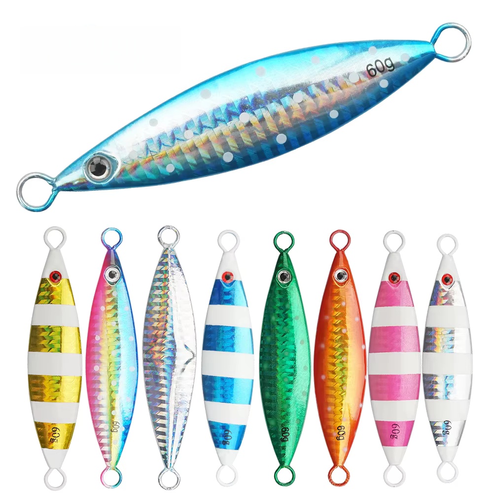 Metal Jigging 20g 30g 40g 60g 80g 100g 120g 150g 200g Lead Fish Sinker Jig Lure Rock Ocean Beach DUO – Metal Lure – view 1