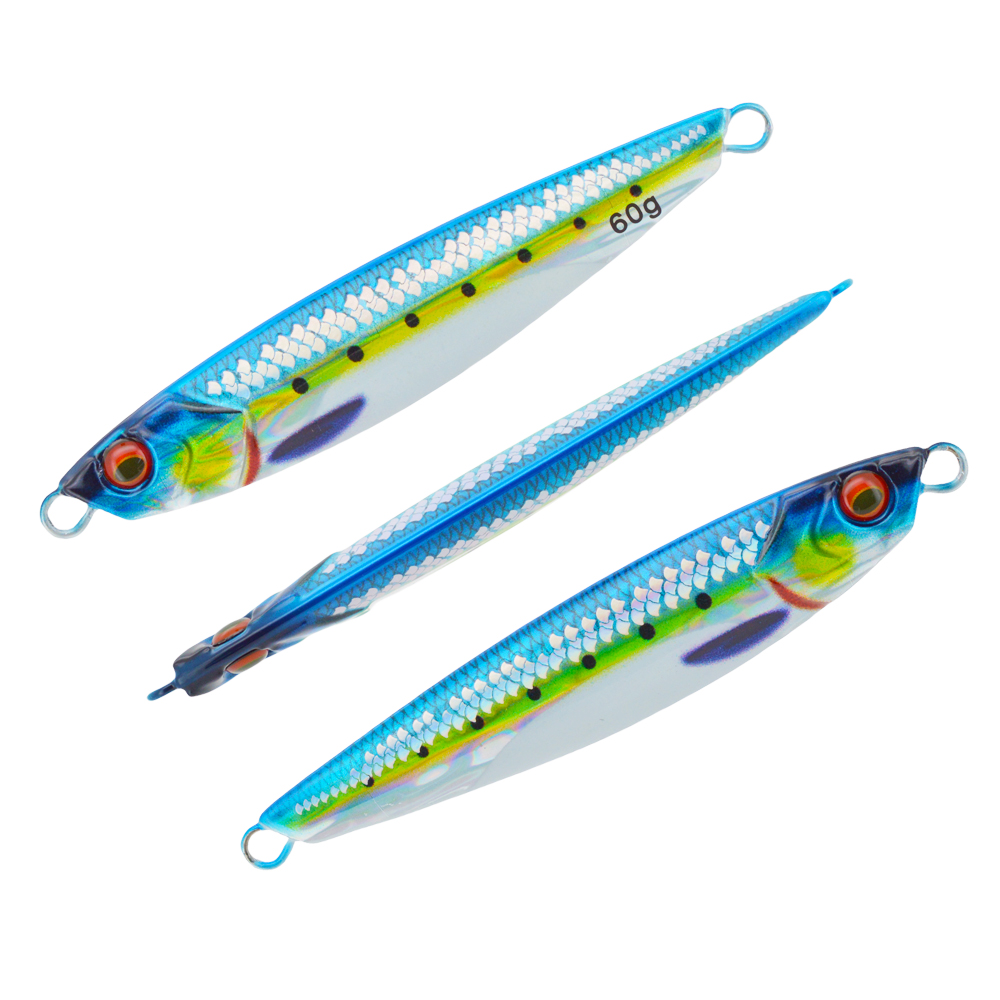 CHEERY 40g 60g 80g UV Luminous Slow Saltwater Fishing Metal Jig Lure Major Craft-jigpara Slim 3D Printed with Scale – Metal Lure – view 2