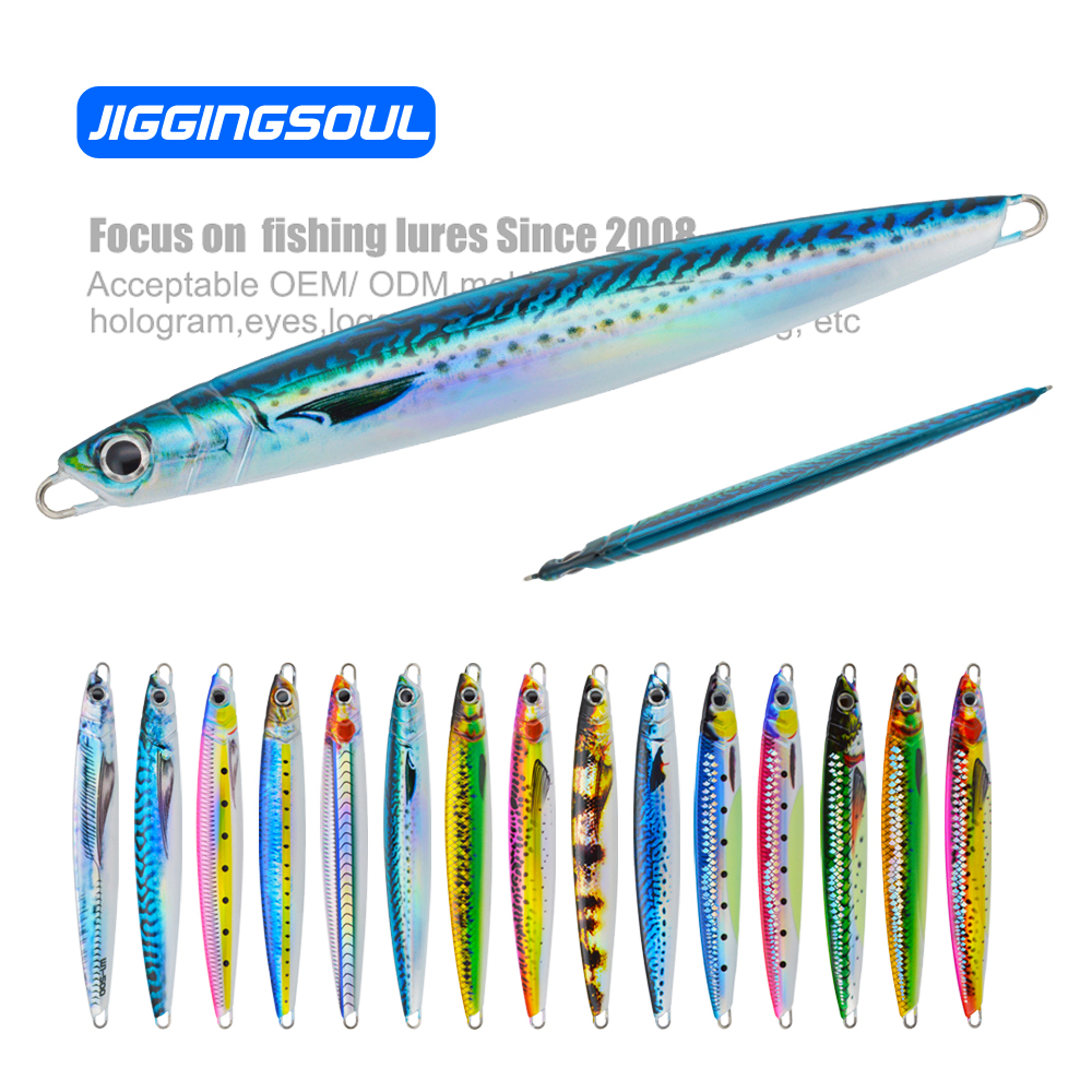 30g40g60g80g100g120g150g 3D Print Metal Jig Lure Long Flash Slow Fast Sinking Needle Major Vertical Craft – Metal Lure – view 2