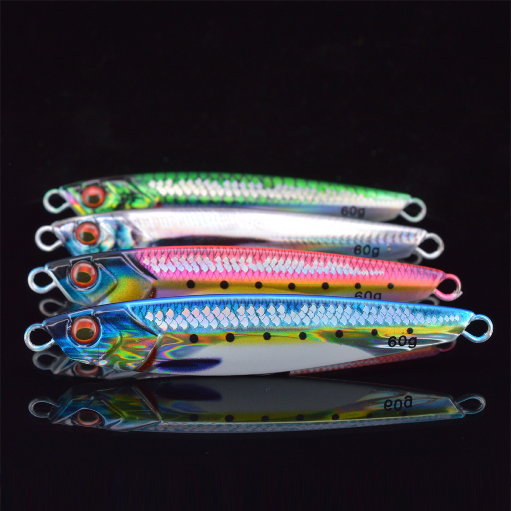 40g 60g 80g 3D Printed with Scale Slow Saltwater Fishing Jig Lure Metal Bait Major Craft-jigpara Slim – Metal Lure – view 4