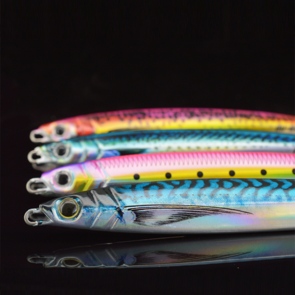CHEERY 30g40g60g80g100g120g150g 3D Print Metal Jig Lure Long Flash Slow Fast Sinking Needle Major Vertical Craft – Metal Lure – view 4