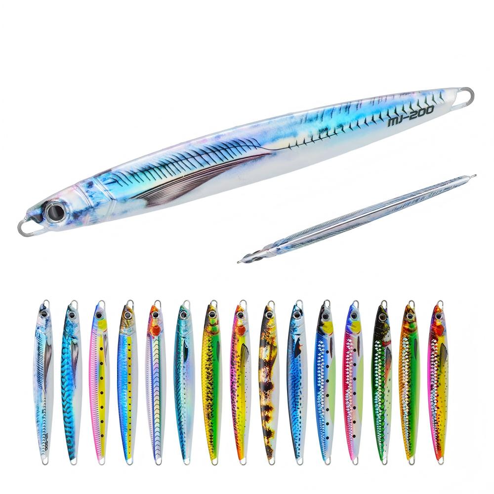CHEERY 30g40g60g80g100g120g150g 3D Print Metal Jig Lure Long Flash Slow Fast Sinking Needle Major Vertical Craft – Metal Lure – view 1