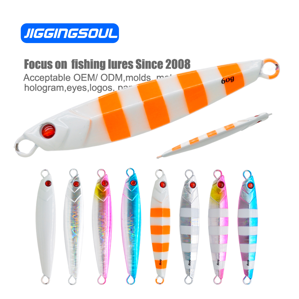 Saltwater Casting Jigs Lures 30g 40g 60g 80g Glow Jigging Pesca Baits Metal Fishing Jig MajorCraft Luminous – Metal Lure – view 2