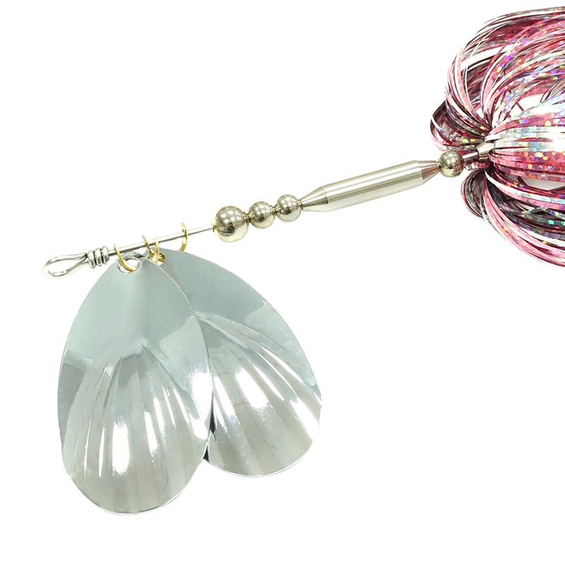 Hot Selling Artificial 45g 22cm Spinner Bait for Musky Tinsel Fishing Lure Metal Spoon – Metal Lure – view 5