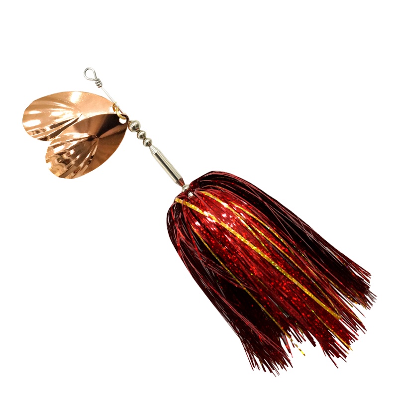 Hot Selling Artificial 45g 22cm Spinner Bait for Musky Tinsel Fishing Lure Metal Spoon – Metal Lure – view 1