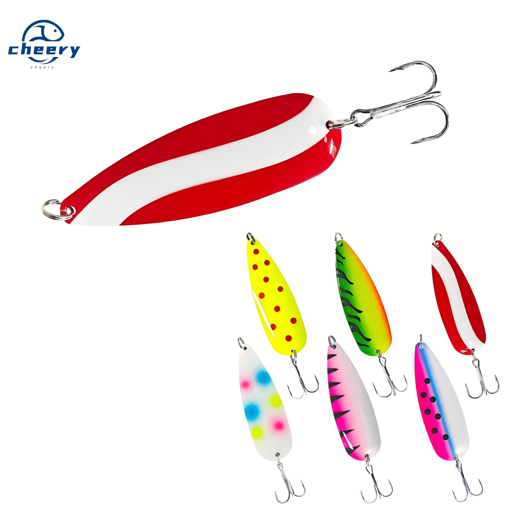 Cheery Fishing Spoon 5/8oz 7/8oz Freshwater Bass Pike Rolling Sinking Irong Metal Lure – Metal Lure – view 1