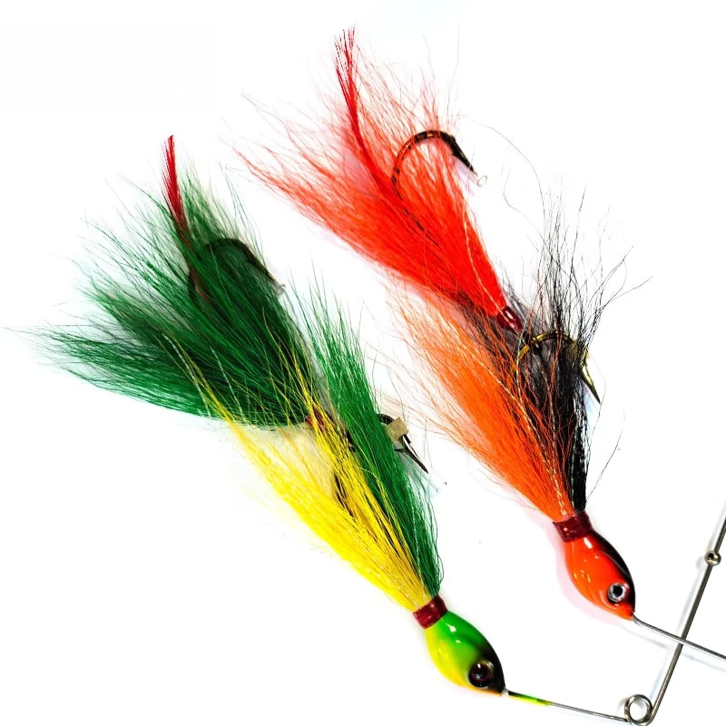Factory Silicone 36g Rotating Spoon Freshwater Northern Musky Fishing Jig Head Bucktail Lures Spinnerbaits for Carp Bass No – Spoon & Spinner – view 4