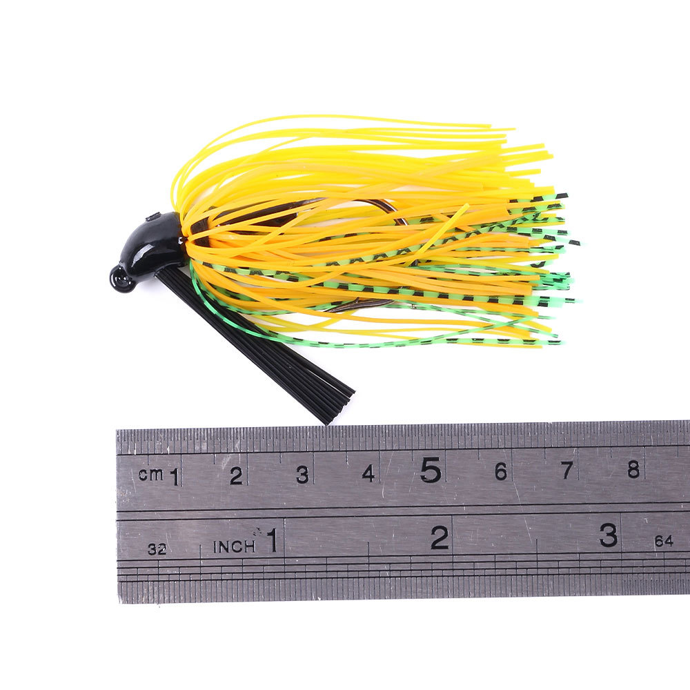 10g Metal Lure Lead Sinking Bass Pike Freshwater Fishing Jig Head Hook – Octopus Skirt – view 3