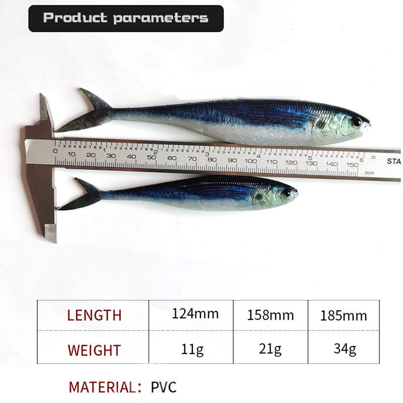 CHEERY 3D Printed Silicone Soft Bait Swim Bait Fishing Lure for Zander & Pike-Lake & River Use – Worms & Grubs – view 3