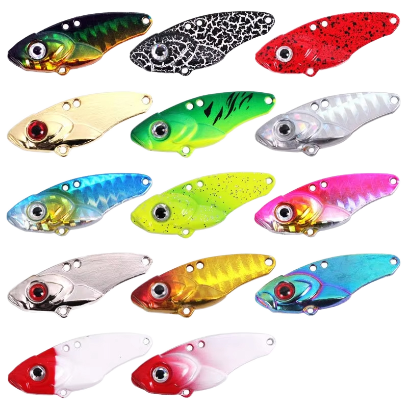 3D Eyes Sinking Metal VIB Bait for Marlin Tilapia Bream Printed ABS Perch Barracuda Crank Cherry for Ice Fishing River Printed – Metal Lure – view 2