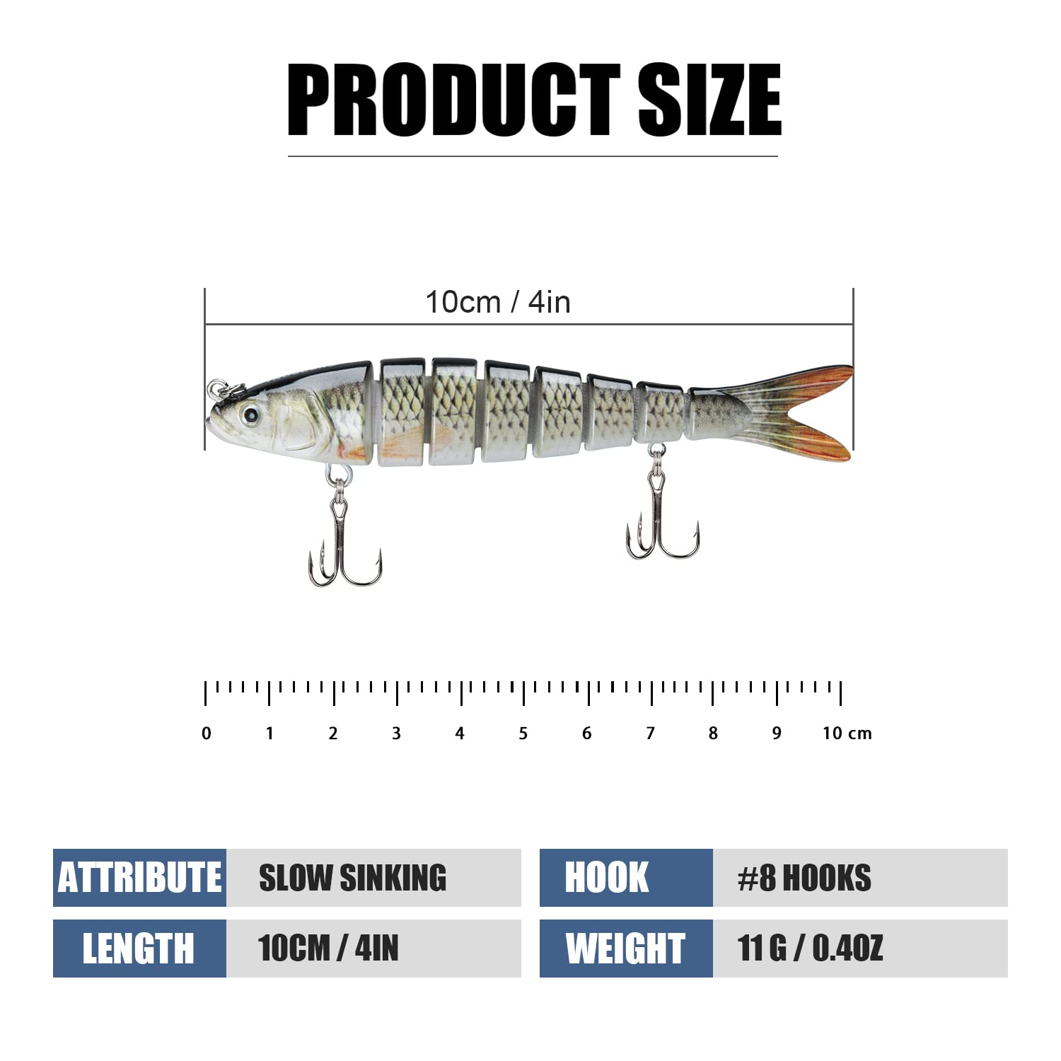 Cherry Bass Trout Multi Jointed Swimbait Slow Sinking Bionic Freshwater Lures Silicone Lifelike Fishing Lure Suit for River – Swimbait – view 2