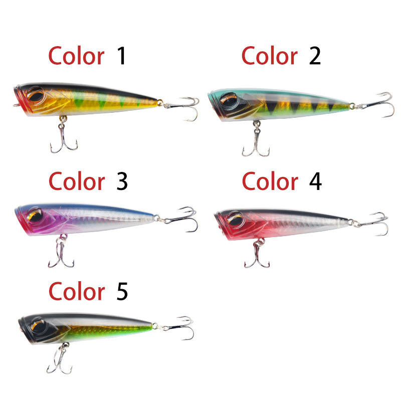 Cheery Luya 14g/8cm Long Cast Bass Silicone Fishing Bait Gear for Freshwater Sea Carp for Popper Fishing in River Stream – Popper – view 2