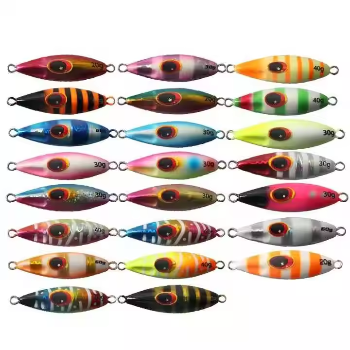 CHEERY Slow Bee Slow Pitch Jig 10g-150g UV Luminous Shore Casting Jigging Spoon Lure Glow Saltwater Fishing Lure – Metal Lure – view 5