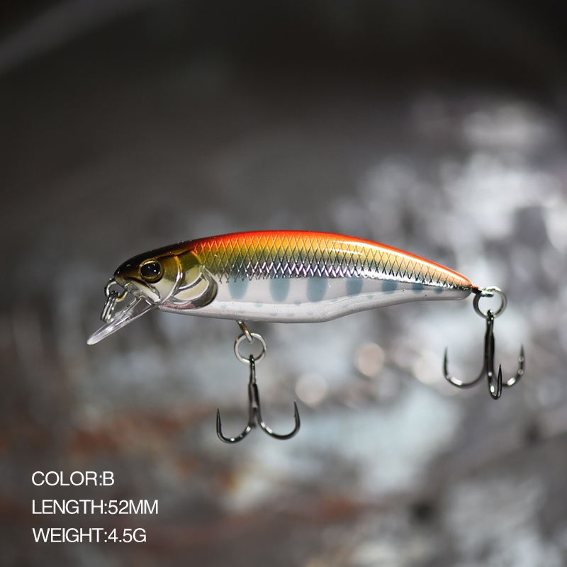 Japan Lure Minnow Crankbait 52mm 4.5g Isca Artificial Wobbler Fishing Lures Sinking Bass Trout Pesca Fishing Lure – Metal Lure – view 5