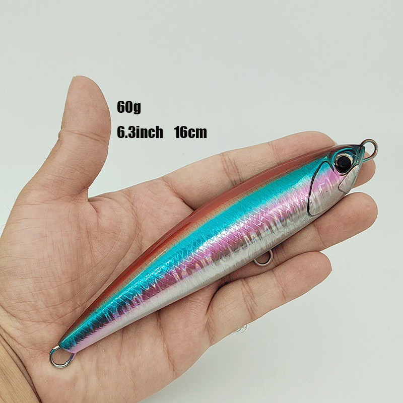 Crankbait Musky Sublimation Popper Topwater Body Fishing Lure Bait 160mm 60g Sinking 40g Floating Surface Pencil Hard ABS – Pencil – view 5