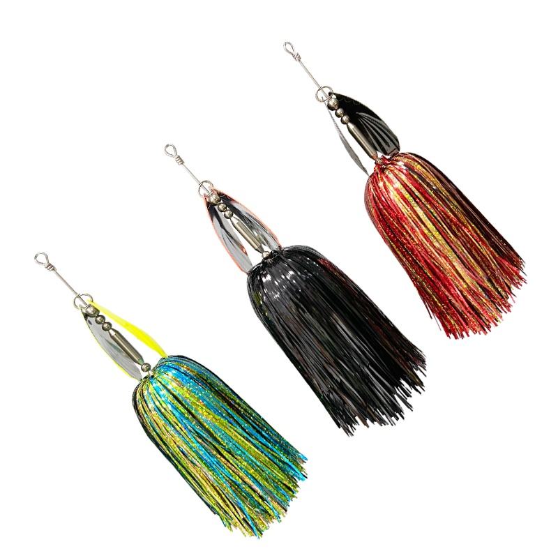Hot Selling 45g 22cm Artificial Hard Bait Printed Metal Spoon Tinsel Fishing Lure for Musky Made of Copper – Metal Lure – view 3