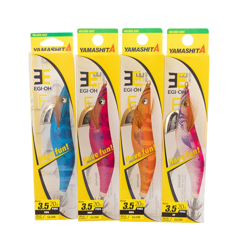 CHEERY Wholesale Japanese Luminous Squid Jig Shrimp Lure EGI Glow Wood 3.5# for River Bat Fishing 15g Metal Fishing Gear – Wood Shrimp – view 5
