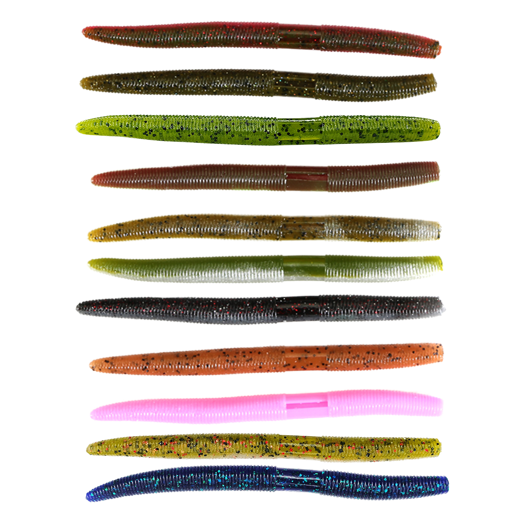 Cheery 13.5cm 10g Senko Worm Soft Plastic Lure Texas Rig Lure Senco Maggot Salty Baits for Freshwater Fishing 50mm Size – Worms & Grubs – view 2